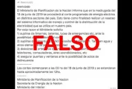 Tené en cuenta: es falso que hoy habrá un nuevo apagón a nivel nacional