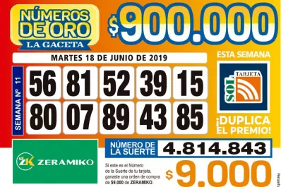 Los Números de Oro de LA GACETA