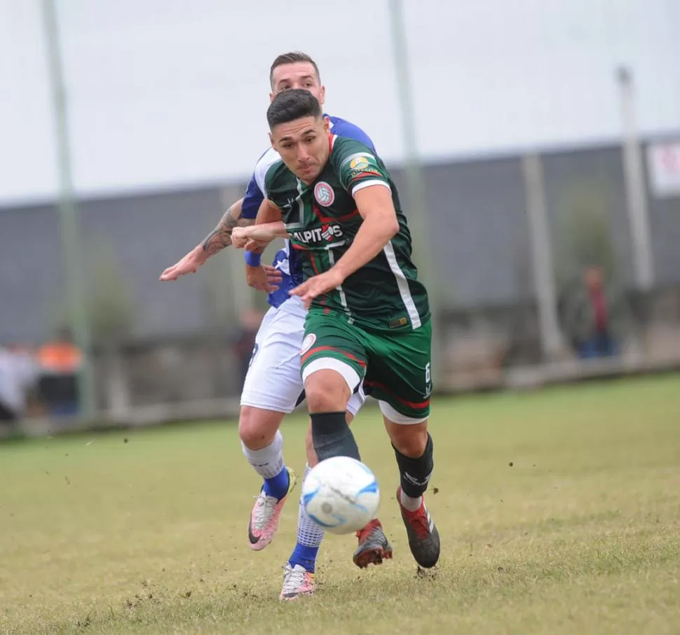 POLIFUNCIONAL. David Valdez arrancó en Atlético jugando de volante y hoy en San Jorge se desempeña de marcador central. la gaceta / foto de hector peralta