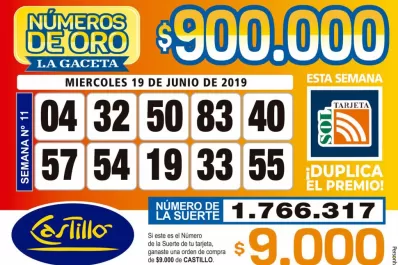 Los Números de Oro de LA GACETA