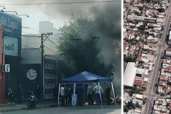 Trabajadores de Luque cortaron el tránsito en dos tramos de la avenida Belgrano