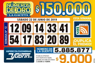 Los Números de Oro de LA GACETA