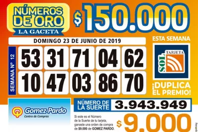 Los Números de Oro de LA GACETA