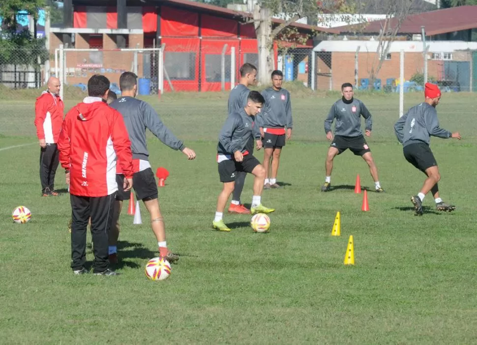 COMIENZO. El nuevo cuerpo técnico completó ayer la primera semana de trabajo. la gaceta / foto de Antonio Ferroni