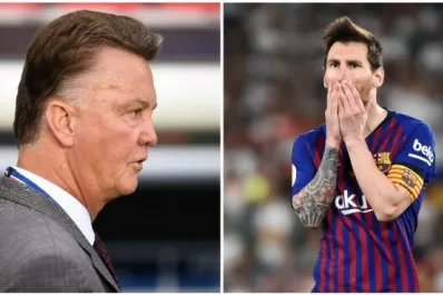 Messi no es un jugador de equipo, dijo el holandés Van Gaal
