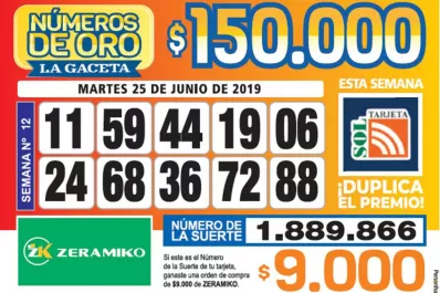 Los Números de Oro de LA GACETA