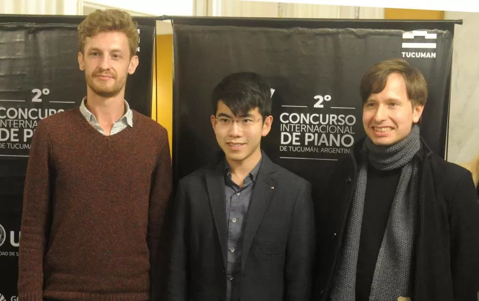 FINALISTAS. Ilya Ramlav, Aristo Sham y Alexey Sychev llegaron a la instancia decisiva en el certamen internacional, tras dos días de competición.- LA GACETA / FOTOS DE ANTONIO FERRONI.-