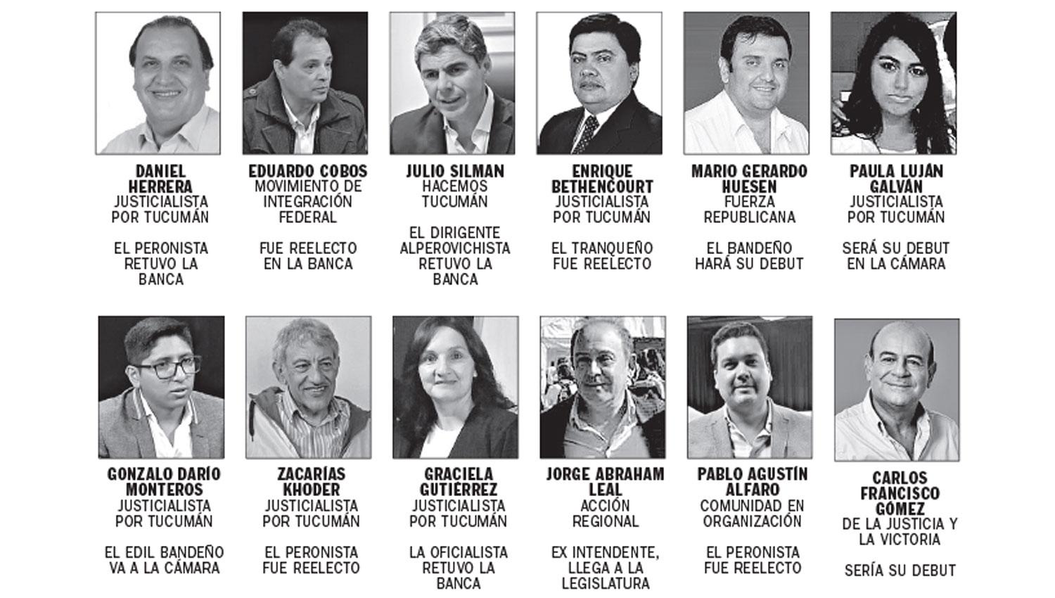 Las 12 bancas por el este en la nueva legislatura