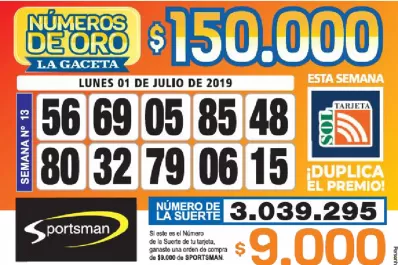 Los Números de Oro de LA GACETA