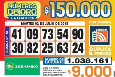 Los Números de Oro de LA GACETA