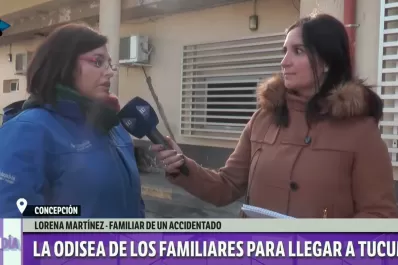 La gente se portó de maravillas, destacó la prima de uno de los accidentados