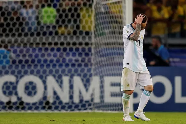 El palo también le dijo que No a Messi