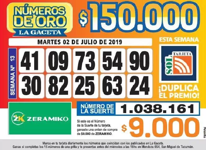 Los Números de Oro de LA GACETA