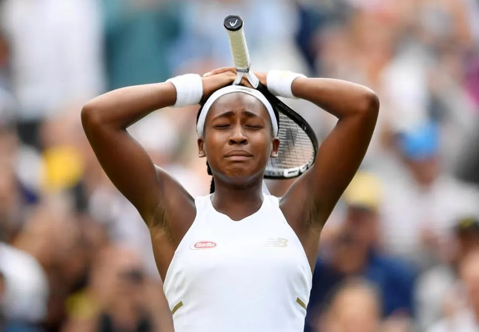 EMOCIÓN. “Es la primera vez que lloro después de ganar”, reconoció Gauff. reuters