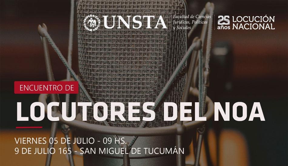 Realizarán un congreso para locutores del NOA