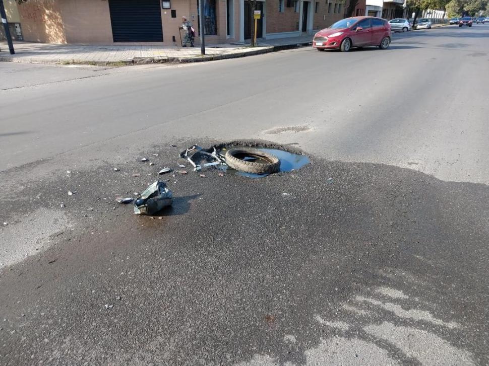 Un descontrol en la peatonal 25 de Mayo