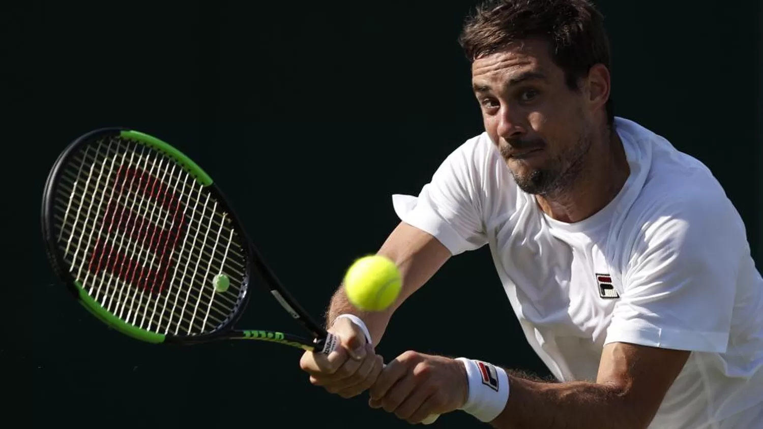 GUIDO PELLA. Clasificó a octavos en Wimbledon.