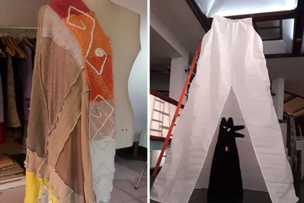 Entretelas: con rafias, poncho y prendas, el arte textil cuenta sus historias