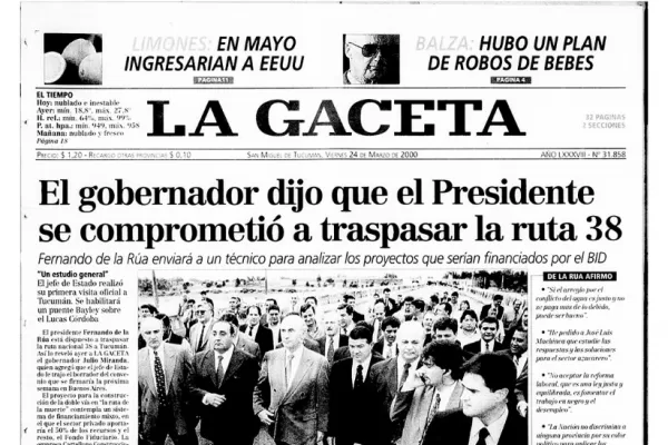 Tres visitas a Tucumán signadas por la crisis del país y las inundaciones