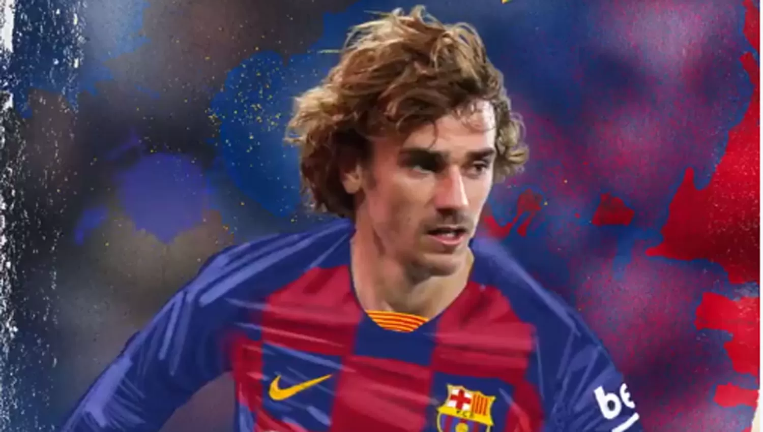 La imagen con la que Barcelona presentó a Griezmann.