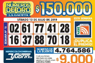 Los Números de Oro de LA GACETA