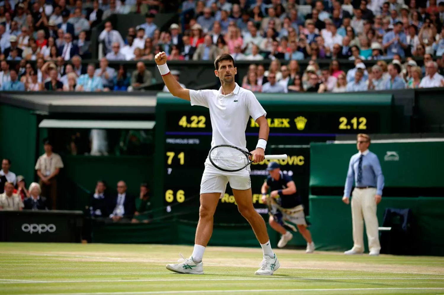 CAMPEÓN. Nole se quedó con el Grand Slam de Wimbledon.