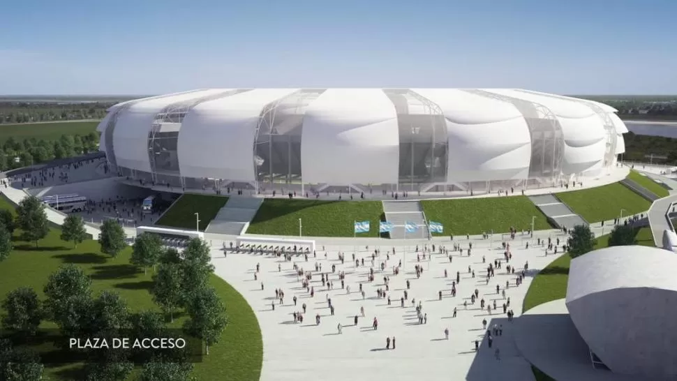 VA QUERIENDO. Estiman que en mayo de 2020 estará listo el estadio. 