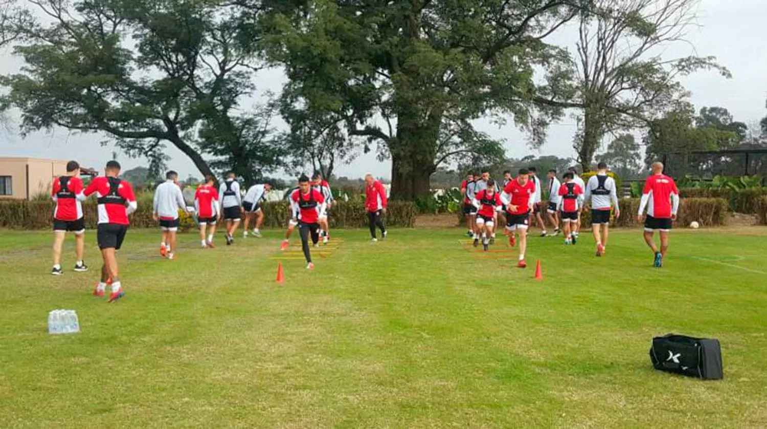 DE PRETEMPORADA. San Martín se prepara para los amistosos.