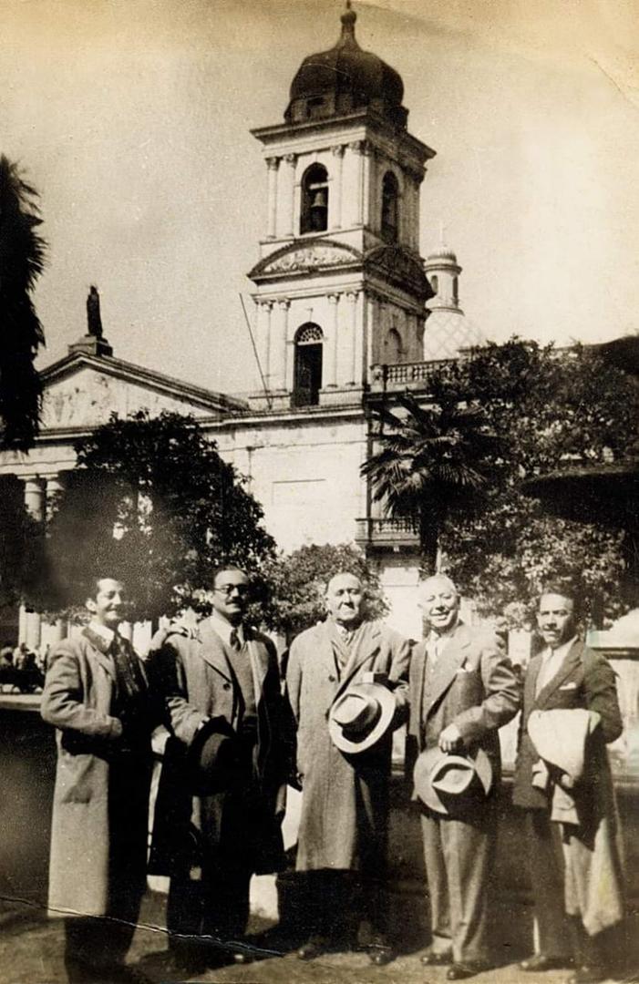 AMIGOS. Lobo de la Vega, García Bez, Spilimbergo y los Navarro. 