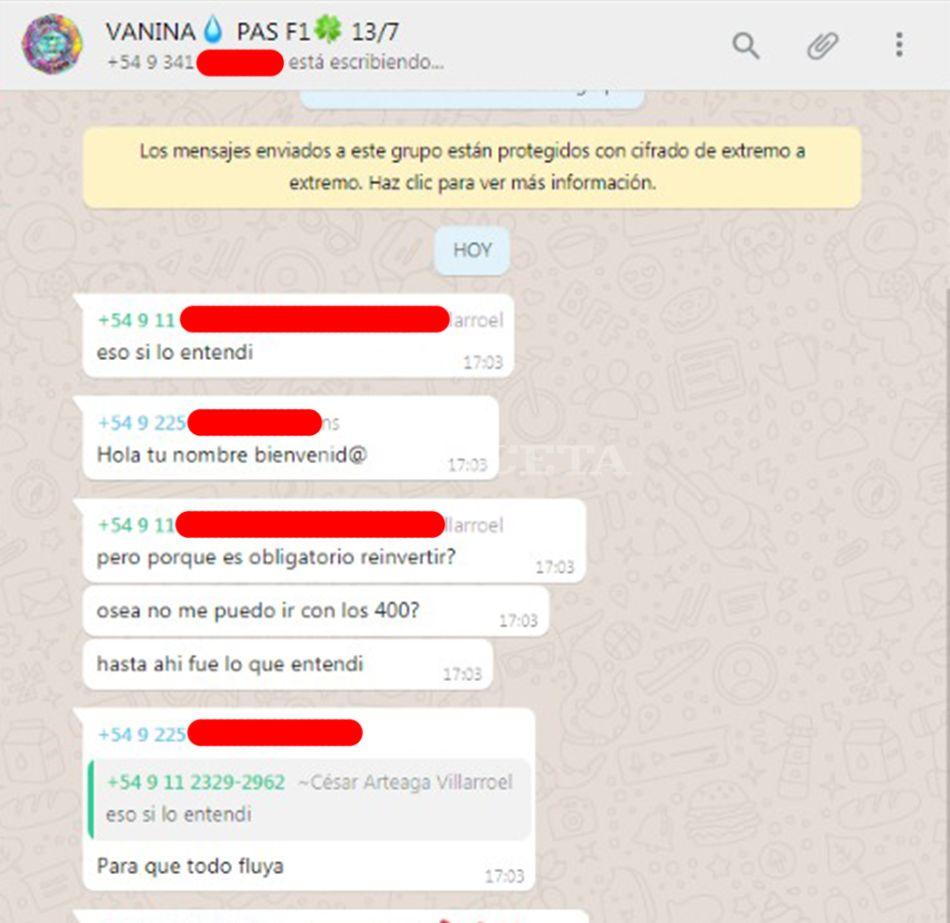 QUE TODO FLUYA. Las explicaciones dentro de un grupo de WhatsApp.