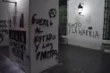Pintaron el Cabildo al finalizar una marcha por Santiago Maldonado