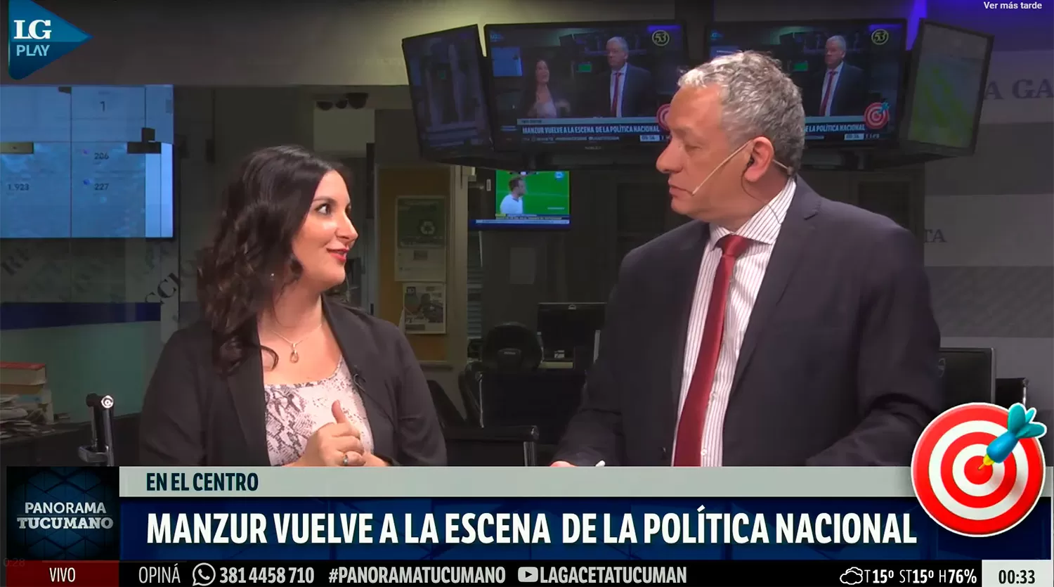 Gaby Baigorrí y Federico Van Mameren en Panorama Tucumano.