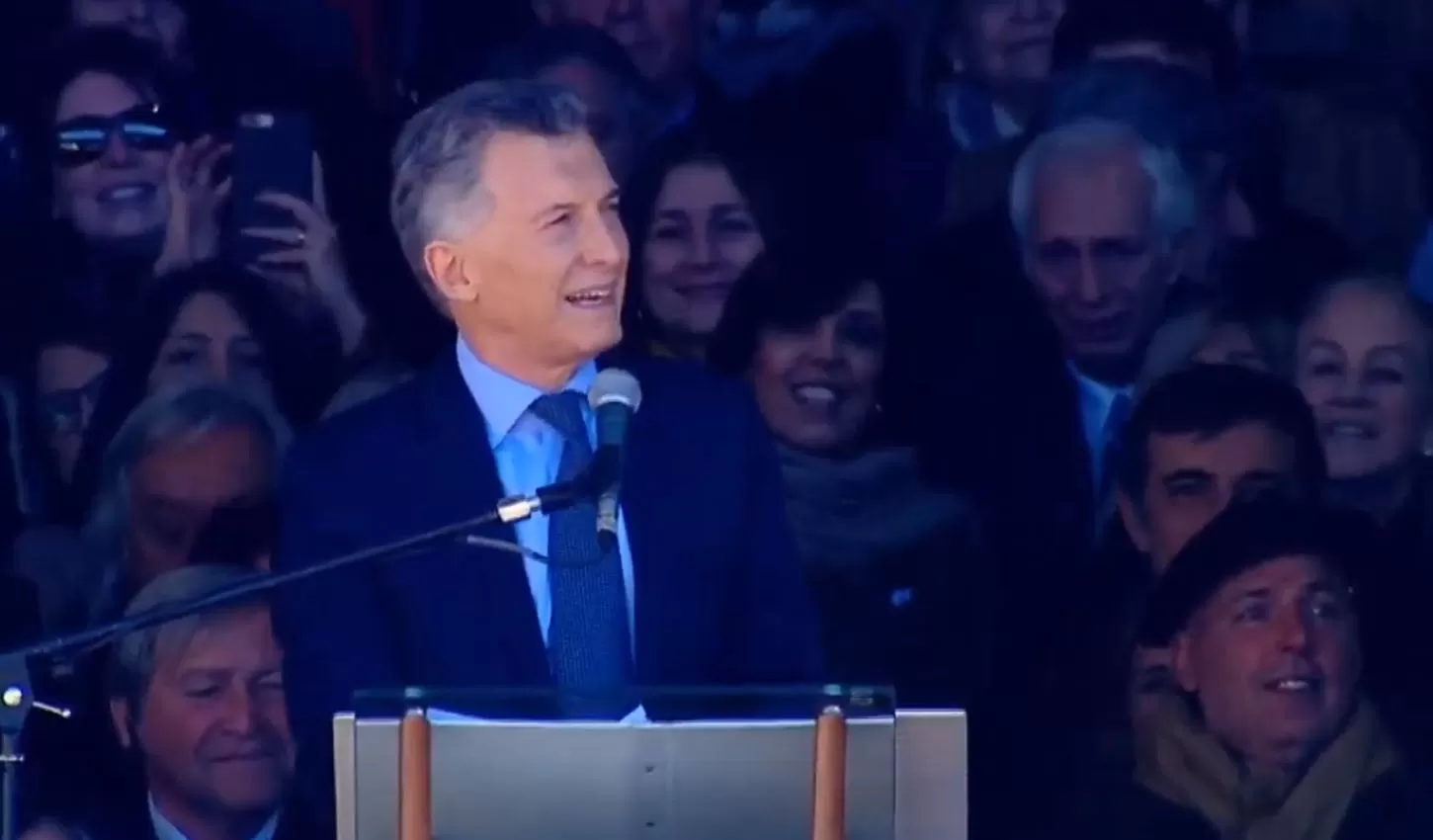 El presidente Macri habló ante los productores agropecuarios.