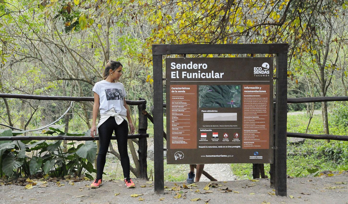 El acceso al funicular en el cerro San Javier.