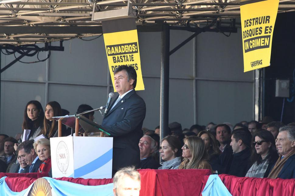 A MACRI. “Tomamos su palabra, las retenciones se terminan en el 2020”, indicó Pelegrina. 