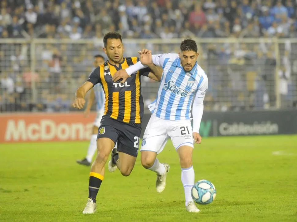 REGRESARÁ. Erbes (21) tiene posibilidades de volver a ser titular en Atlético, como ocurrió ante el “Canalla”. la gaceta / foto de hector peralta