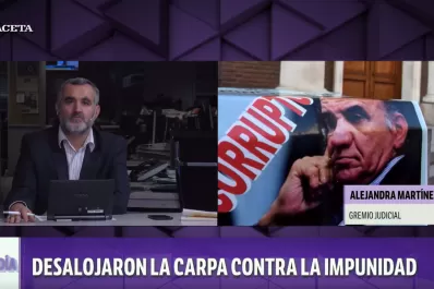 Desalojaron la carpa de protesta contra el Ministerio Público Fiscal