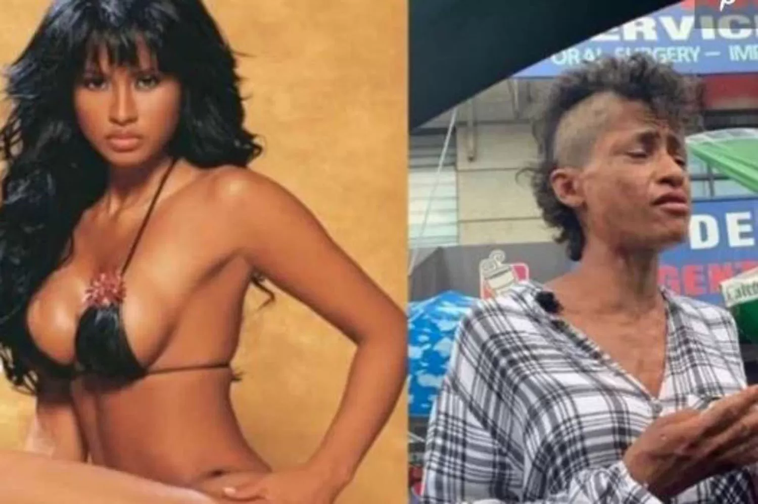 ANTES Y DESPUÉS. La ex modelo Susy Perez ahora está irreconocible. 