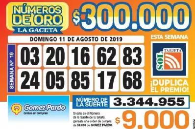 Los Números de Oro de LA GACETA