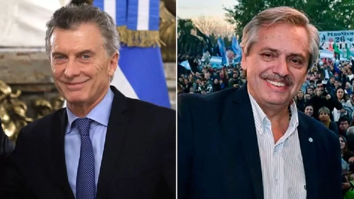 Alberto Fernández y Maurico Macri.