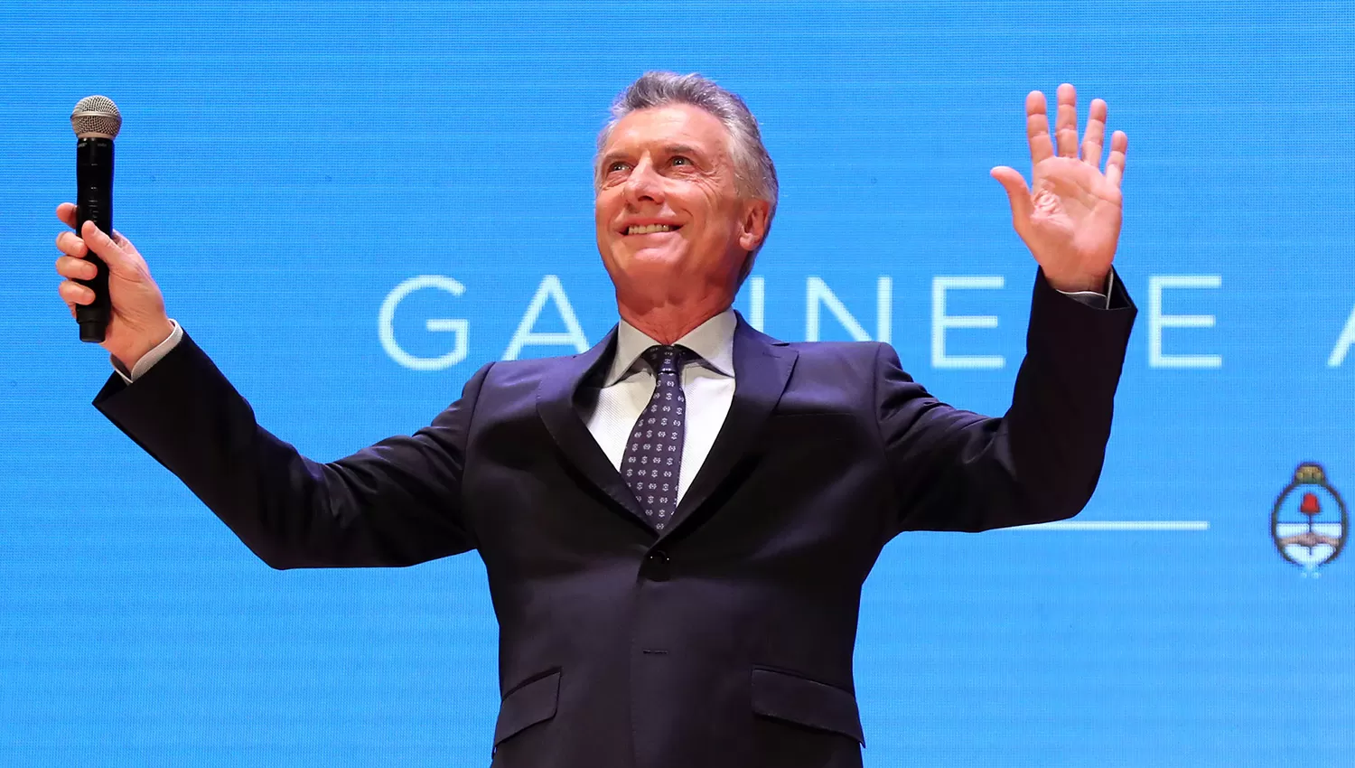 CONFIANZA. Macri instó a funcionarios y militantes de Juntos por el Cambio a dar pelea y a ganar las próximas elecciones generales de octubre. TÉLAM