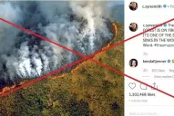 Circulan varias fotos falsas de los incendios en el Amazonia