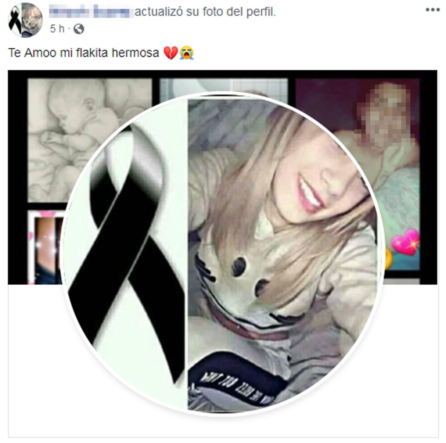 EN FACEBOOK. Este mediodía, el adolescente cambió su foto de perfil.