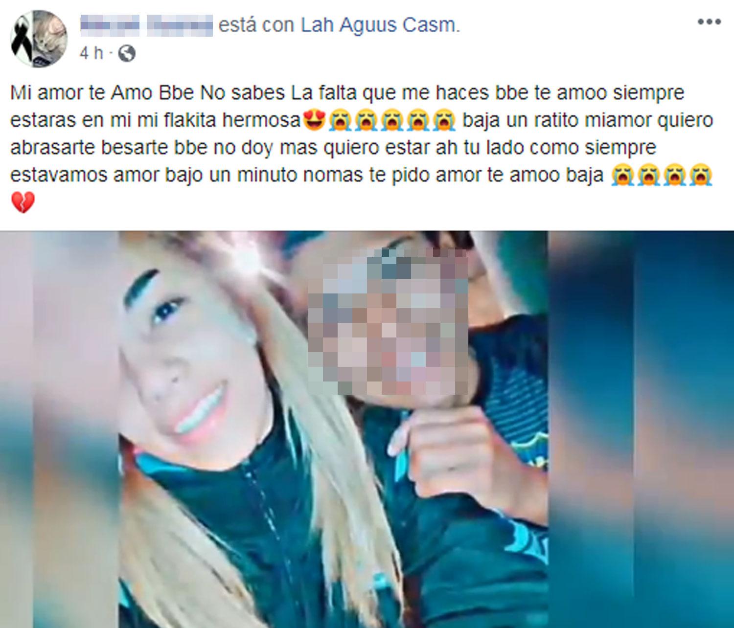 UN VIDEO. El joven compartió una sucesión de fotografías de ambos.