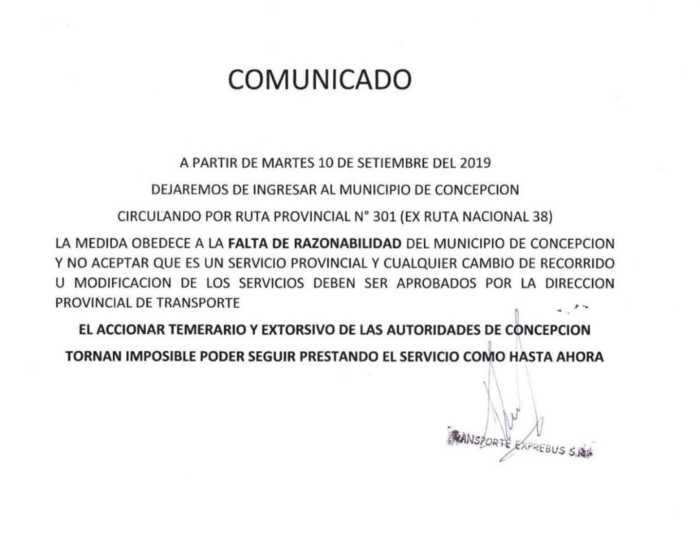 Exprebus dejaría de ingresar a la Terminal de Concepción