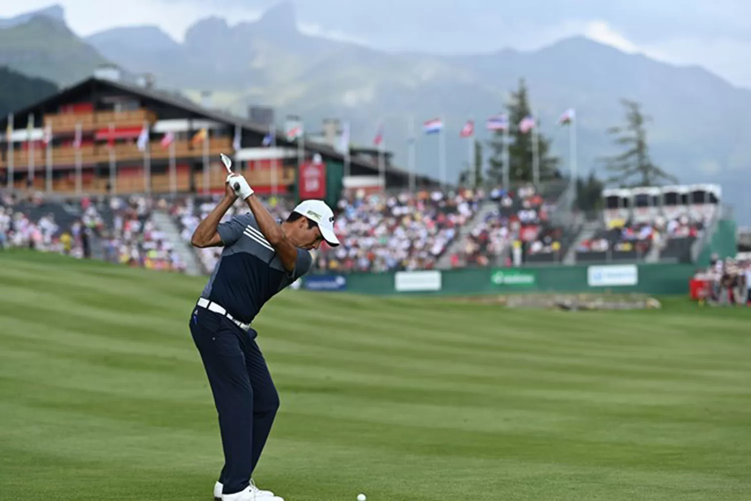 UN PARAÍSO. A Pigu le sentó muy bien el campo de Crans Sur-Sierre. EUROPEAN TOUR