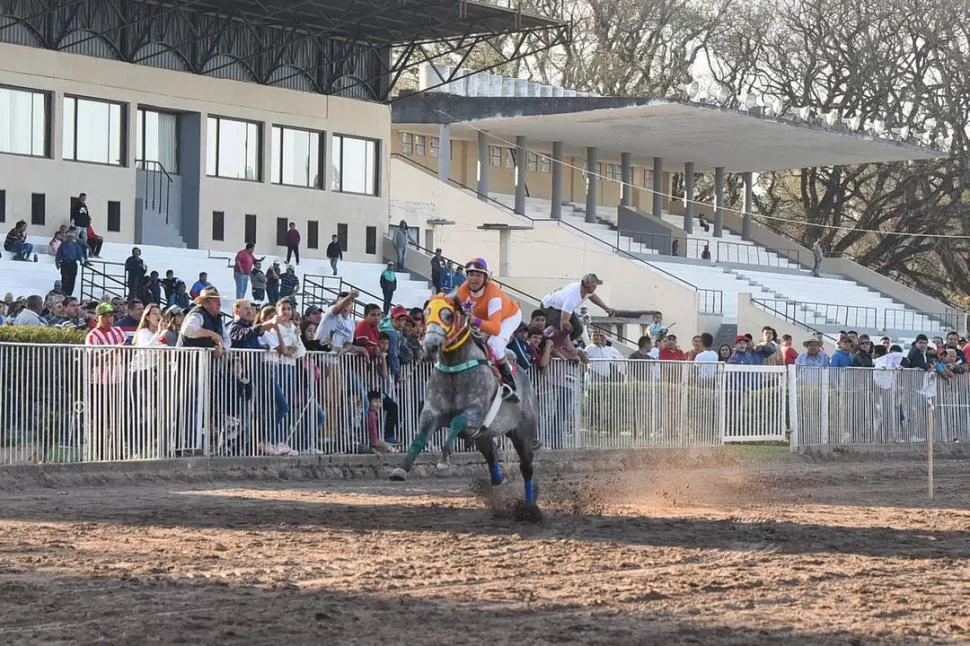 CONTUNDENTE. El tordillo Missioner, que es entrenado por la familia Apestey en la localidad de Piedrabuena, logró un claro triunfo en la sexta competencia. 