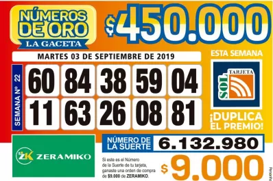 Los Números de Oro de LA GACETA