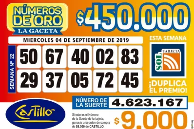 Los Números de Oro de LA GACETA