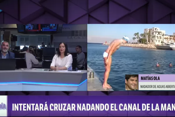 Matías Ola, en la cuenta regresiva para cruzar a nado el Canal de la Mancha